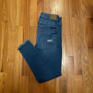 AE hi-rise ripped jegging